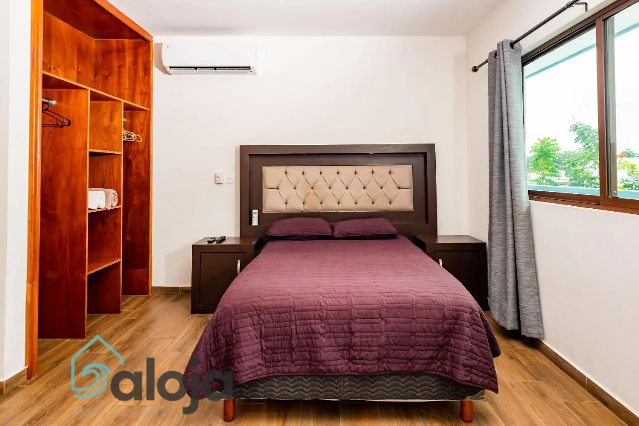 Loft en perfecta ubicación 10min de las Playas Cancún Apartamento